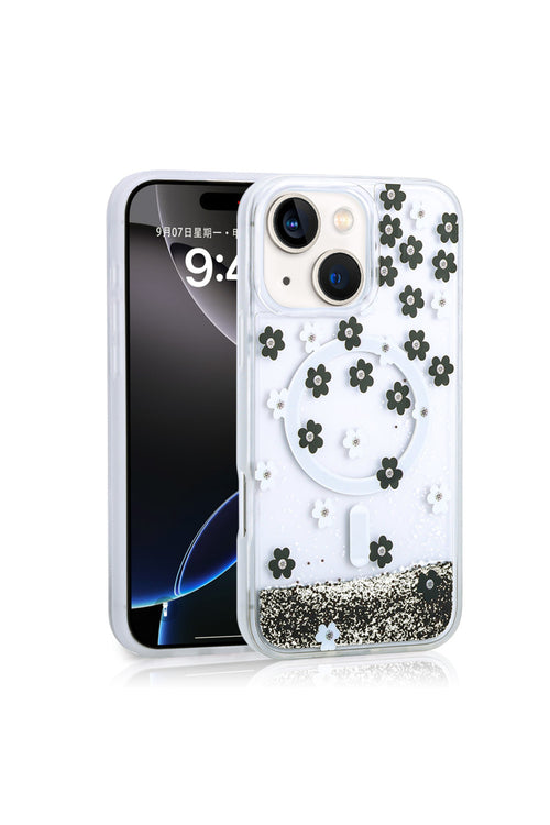 iPhone 15 Case with MagSafe Feature, Liquid Patterned Mossa Cover