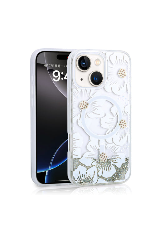 iPhone 15 Case with MagSafe Feature, Liquid Patterned Mossa Cover